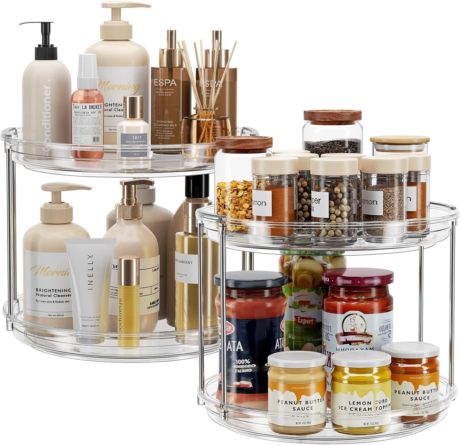 Lazy Susan Turntable Organizer Rotating Spice Rack Organization for ...
