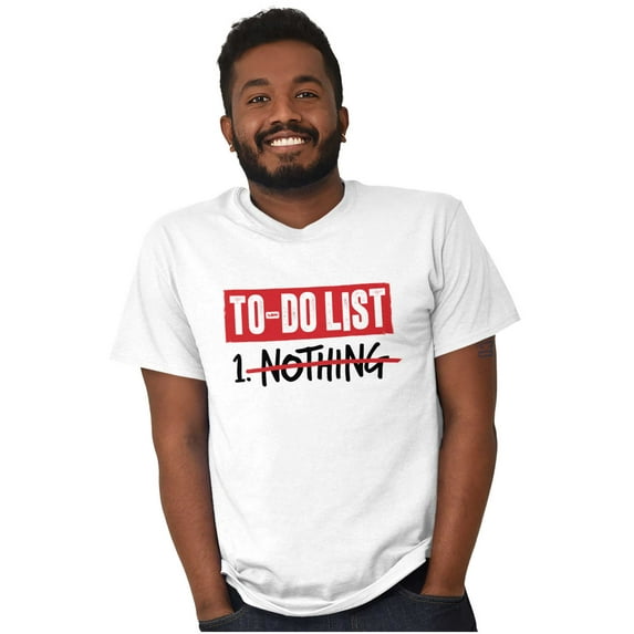 Lazy To Do List Chillin Relaxing Men's Graphic T Shirt Tees Brisco Brands X
