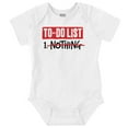 thumbnail image 1 of Lazy To Do List Chillin Relaxing Romper Boys or Girls Infant Baby Brisco Brands NB, 1 of 7