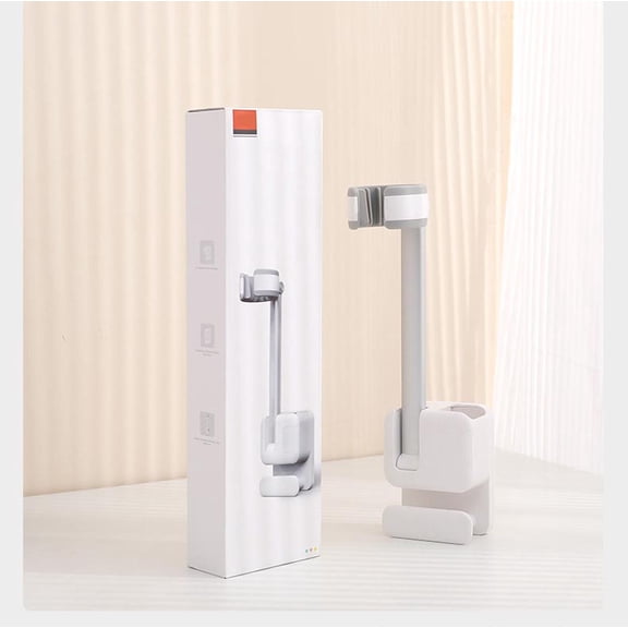 Lazy Wall-Mounted Hair Dryer Rack,Bathroom Storage Organizer,Hands-Free Hair Dryer Holder,No-Drill Installation,Space-Saving Bathroom Rack,Fixed 360° Hair Dryer Stand,Wall Hair Styling Tool Organizer