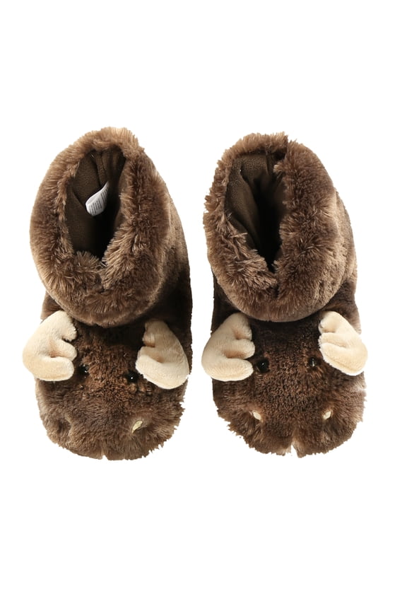 LazyOne Animal Critter Slippers for Kids and Adults, Cute Slippers for Kids, Cozy Moose Slippers