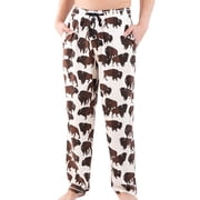 Lazy One Mens Novelty Pajama Pants   Funny Cotton Sleep Pants with Elastic Waistband & Pockets, Buffalo, Large