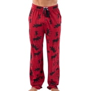 Lazy One Mens Novelty Pajama Pants   Funny Cotton Sleep Pants with Elastic Waistband & Pockets, Red Classic Moose