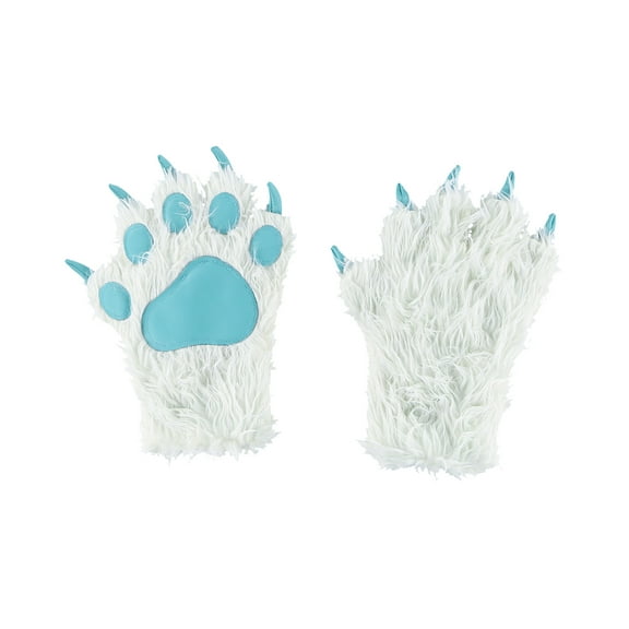 LazyOne Animal Paw Mittens for Adults and Kids, Yeti