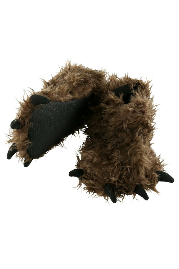 LazyOne Animal Paw Slippers, Bigfoot, Child and Adult Unisex Furry Slipper, X-small