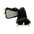 thumbnail image 1 of LazyOne Animal Paw Slippers, Black Bear, Child and Adult Unisex Furry Slipper, Small, 1 of 7