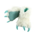 thumbnail image 1 of LazyOne Animal Paw Slippers, Yeti, Child and Adult Unisex Furry Slipper, Small, 1 of 7
