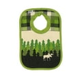 thumbnail image 1 of LazyOne Animal-Print Baby Bibs, Cute Baby Shower Gifts, One Size, Moose, Tree (Forest, ONE SIZE), 1 of 4