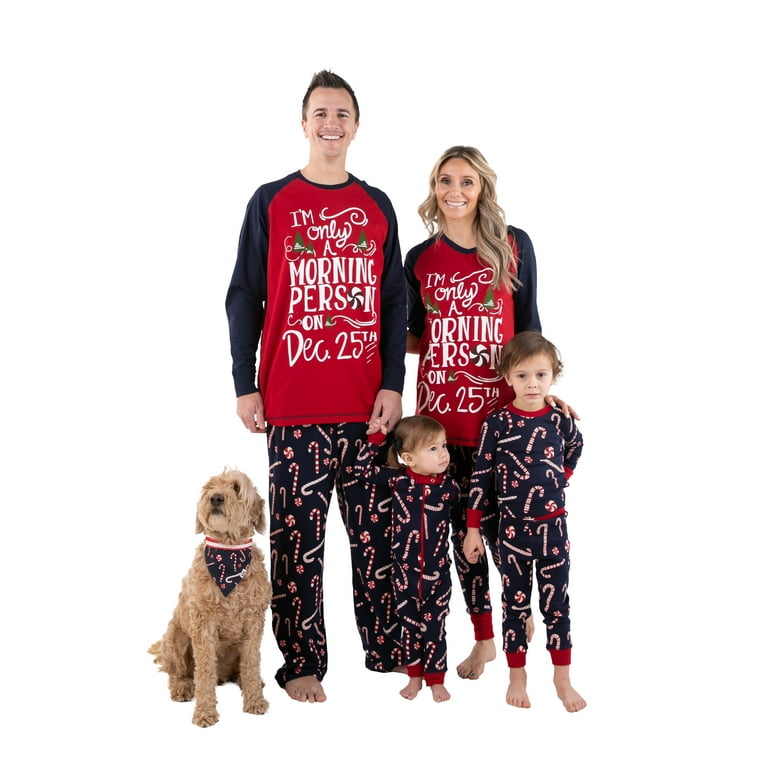 Christmas Moose Pattern Mother Father Kids Baby Dog Matching
