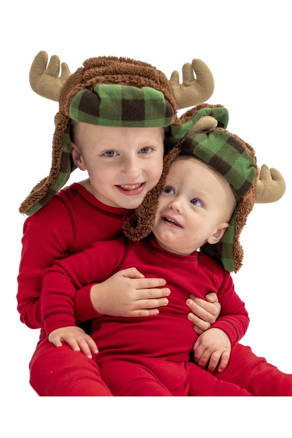 LazyOne Critter Cap Hat for Kids, Unisex Winter Hats, Moose
