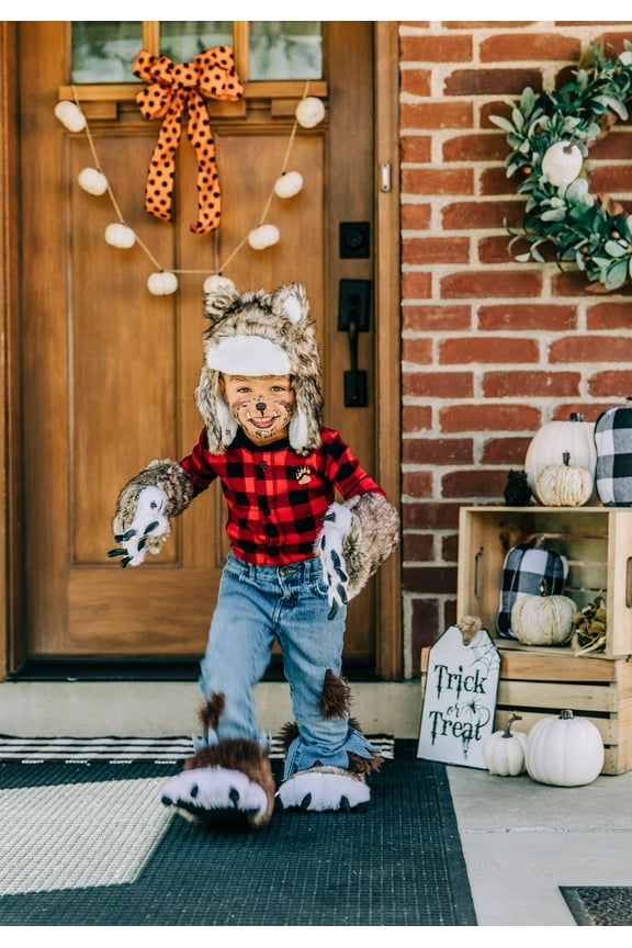 LazyOne Critter Cap Hat for Kids and Adults, Unisex Winter Hats, Wolf