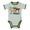 thumbnail image 1 of LazyOne Cute Unisex Baby Bodysuit, Cute Animal Designs, 6-18 Months, Duck Duck Moose Grey, Wilderness (18 Month), 1 of 3