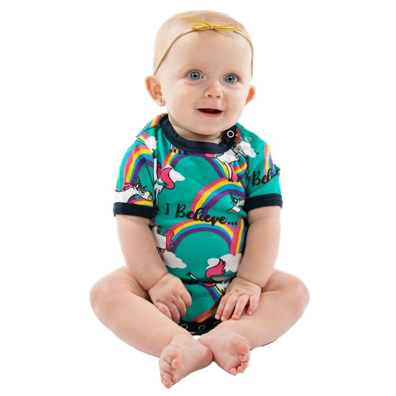 LazyOne Cute Unisex Baby Bodysuit, Cute Animal Designs, 6-18 Months, Rainbow, Mythical, Unicorn (18 Month)