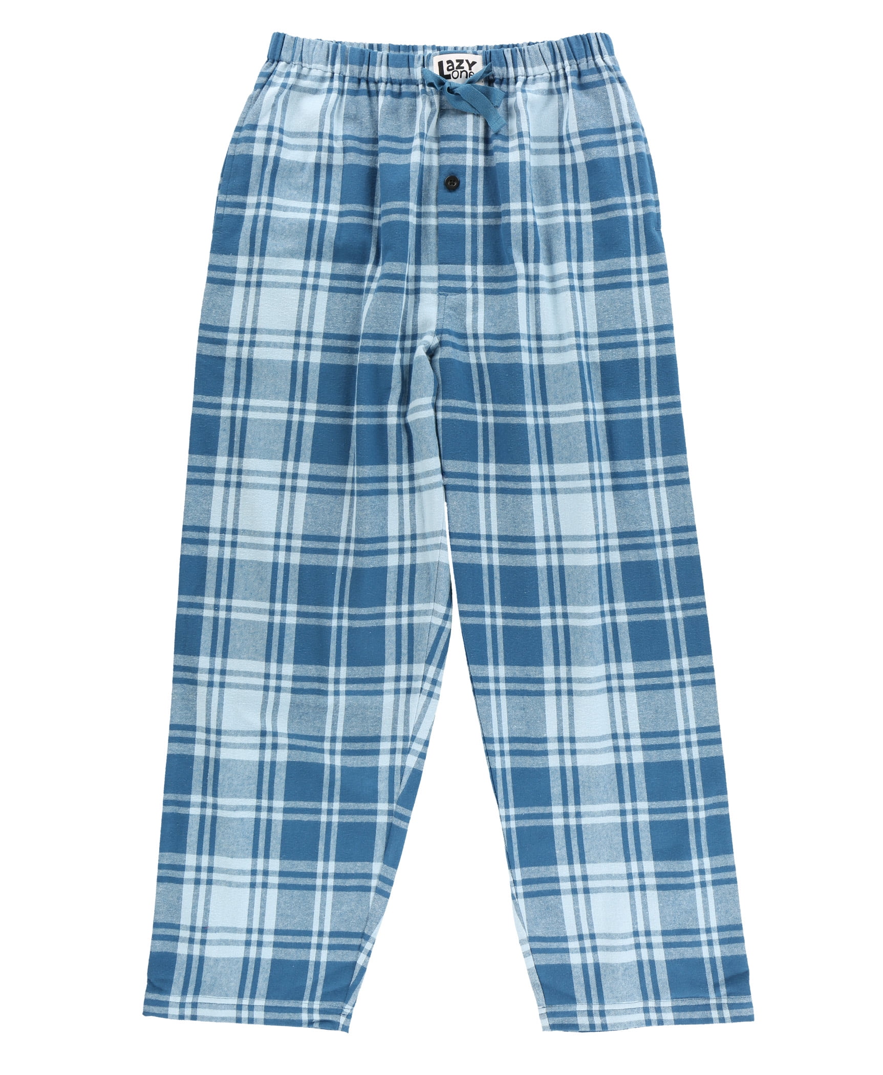 LazyOne Flannel Pajama Pants for Men, Male Pajamas, Moose Plaid, Small 