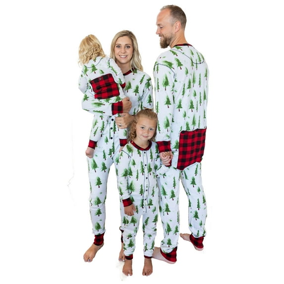 LazyOne Flapjacks, Matching Pajamas for the Dog, Baby & Kids, Teens, and Adults (Evergreen Plaid, 12 MO)