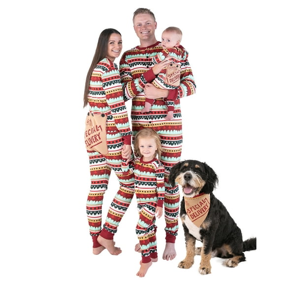 LazyOne Flapjacks, Matching Pajamas for the Dog, Baby, Kids, Teens, and Adults (Special Delivery, 10)