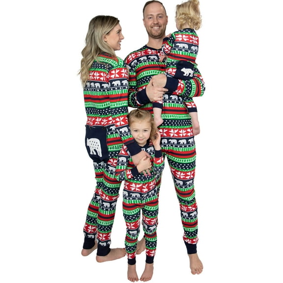 LazyOne Flapjacks, Matching Pajamas for the Dog, Baby & Kids, Teens, and Adults (Sweater Bear, XX-Large)
