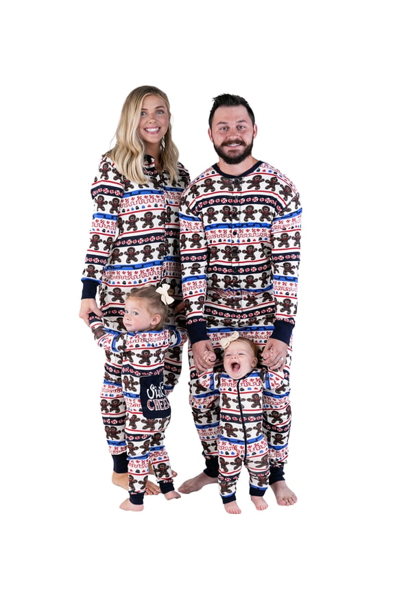 LazyOne Flapjacks, Matching Pajamas for the Dog, Baby & Kids, Teens, and Adults (Sweet Cheeks Gingerbread, 18 MO)