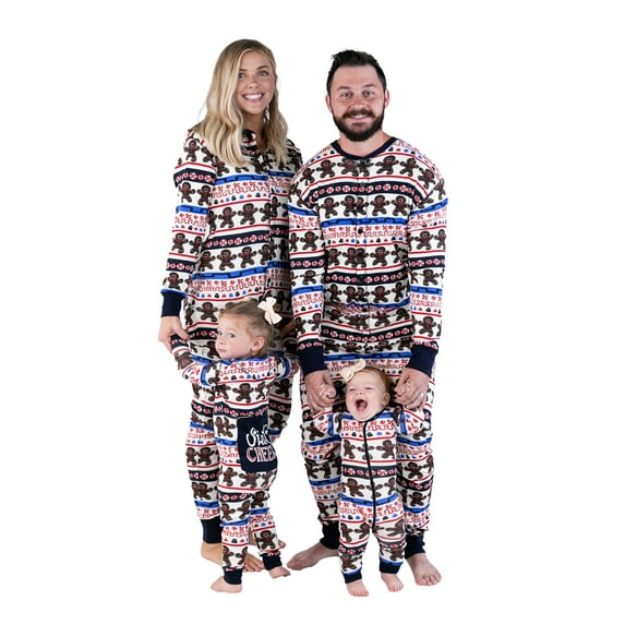 LazyOne Flapjacks, Matching Pajamas for the Dog, Baby & Kids, Teens, and Adults (Sweet Cheeks Gingerbread, LARGE)