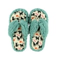 thumbnail image 1 of LazyOne Flip-Flop Spa Slippers for Women, Female Fuzzy House Slippers, Cat Nap, 1 of 5