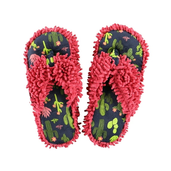 LazyOne Flip-Flop Spa Slippers for Women, Female Fuzzy House Slippers, Stuck in Bed