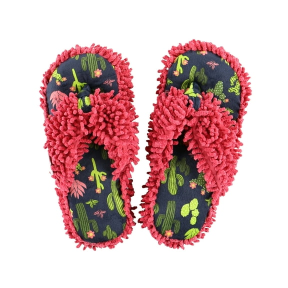 LazyOne Flip-Flop Spa Slippers for Women, Female Fuzzy House Slippers, Stuck in Bed