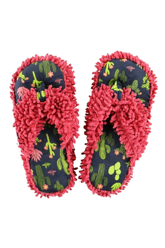 LazyOne Flip-Flop Spa Slippers for Women, Female Fuzzy House Slippers, Stuck in Bed