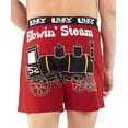 thumbnail image 1 of LazyOne Funny Boxers, Novelty Boxer Shorts, Humorous Underwear, Gag Gifts for Men, Train, Railroad, Engine, Smelly, Gas, Fart (Blowin' Steam, Medium), 1 of 7