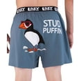 thumbnail image 1 of LazyOne Funny Animal Boxers, Blue Stud Puffin, Humorous Underwear, Gag Gifts for Men (Small), 1 of 7