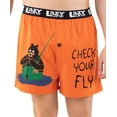 thumbnail image 1 of LazyOne Funny Animal Boxers, Novelty Boxer Shorts, Humorous Underwear, Gag Gifts for Men, Flyfishing (Check Your Fly, MEDIUM), 1 of 7