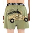 thumbnail image 1 of LazyOne Funny Animal Boxers, Going Commando Green, Humorous Underwear, Gag Gifts for Men (Medium), 1 of 7