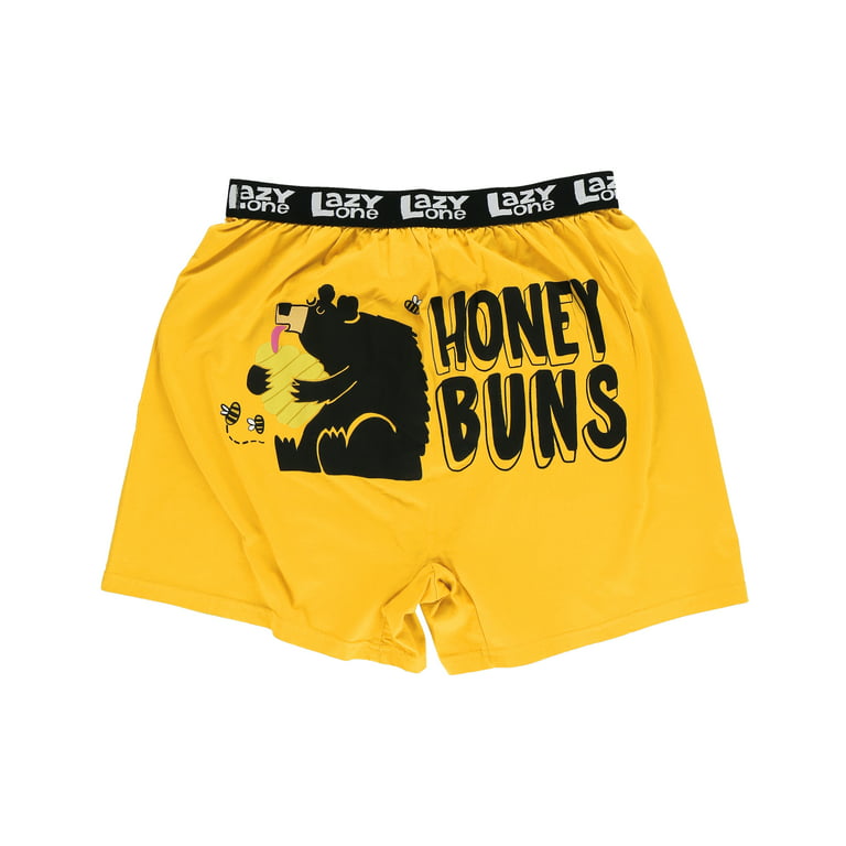 LazyOne Funny Animal Boxers, Honey Bums, Humorous Underwear, Gag Gifts for  Men (Xlarge) 