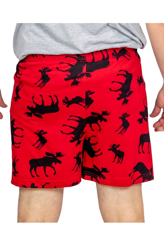 LazyOne Funny Animal Boxers, Novelty Boxer Shorts, Humorous Underwear, Gag Gifts for Men (Classic Moose, SMALL)