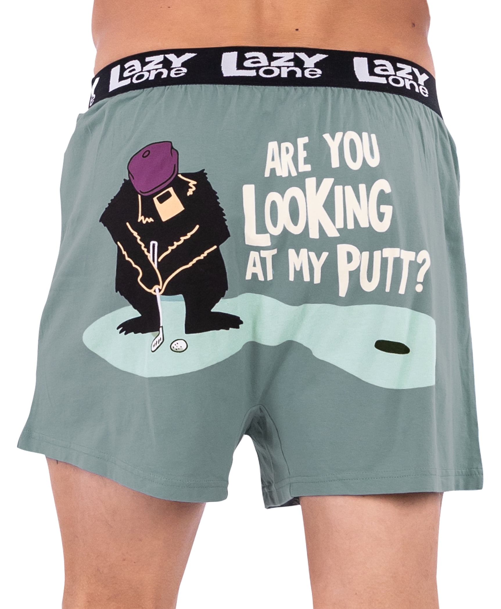 LazyOne Men's Funny Animal Boxers, Comical Punny Underwear, Comfortable ...