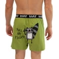 thumbnail image 1 of LazyOne Funny Animal Boxers, Novelty Boxer Shorts, Humorous Underwear, Gag Gifts for Men, Raccoon, Fart, Smelly (Pull My Finger, Xx-large), 1 of 7