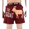 thumbnail image 1 of LazyOne Funny Animal Boxers, The G.O.A.T, Humorous Underwear, Gag Gifts for Men (Small), 1 of 7