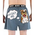 thumbnail image 1 of LazyOne Funny Animal Boxers, Wasn't Me Bulldog, Humorous Underwear, Gag Gifts for Men (Xx-large), 1 of 6