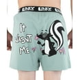 thumbnail image 1 of LazyOne Funny Animal Boxers, Wasn't Me Skunk, Humorous Underwear, Gag Gifts for Men, Medium, 1 of 7