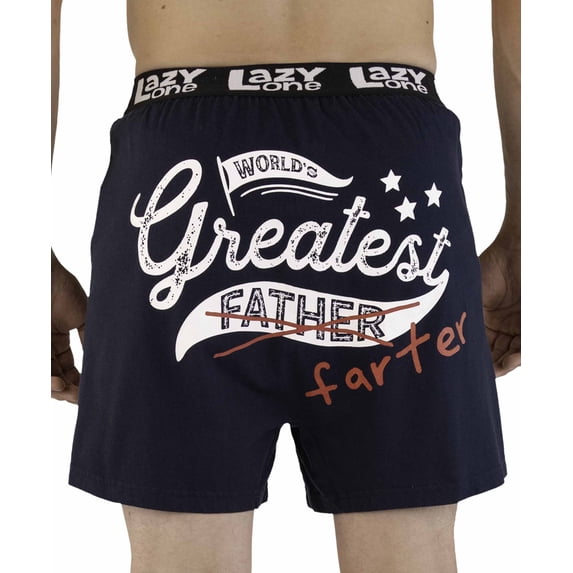 LazyOne Funny Animal Boxers, World's Greatest Farter, Humorous Underwear, Gag Gifts for Men (XLarge)