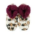 thumbnail image 1 of Women’s Fuzzy Slipper Socks with Grippers – Soft Microfiber Outer, Cozy Fleece Lined Indoor House Socks (Pug, S/m), 1 of 7