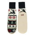 thumbnail image 1 of LazyOne Knitted Slippers, Cozy Slipper Socks for Winter, Unisex (Reindeer Fair Isle, L/XL), 1 of 7