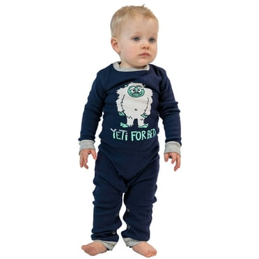 LazyOne Matching Family Pajama Sets for Adults, Kids, and Infants (Yeti For Bed, 18 MO)