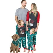 LAZY ONE LazyOne Matching Family Pajama Sets for Adults, Teens, Kids, and the Dog (Fa La La Llama, 12 MO)