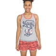 thumbnail image 1 of LazyOne Matching Pajamas for Women, Cute Pajama Shorts and Tank Top Set (Nauti, Large), 1 of 7