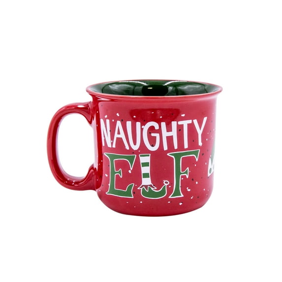 LazyOne Novelty Mugs, Ceramic Gift Mug for Family, Friends, or Coworkers, Camping (Naughty Elf)