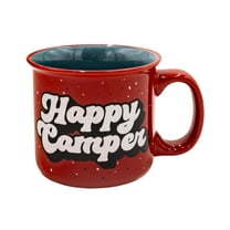 LazyOne Novelty Mugs, Funny Gift Mug for Family, Friends, or Coworkers in your Office (Happy Camper New)