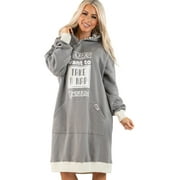 LazyOne Oversized Hoodie Sweatshirt, Comfortable Loungewear Take A Nap, S/M