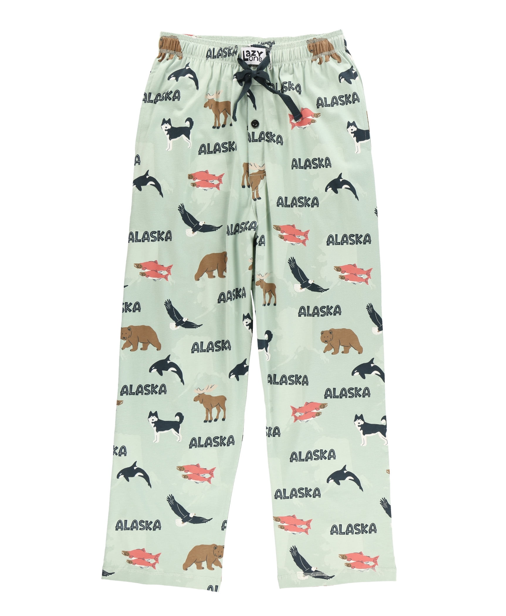 LazyOne Pajama Pants for Men, Male Pajamas, Alaska Wildlife