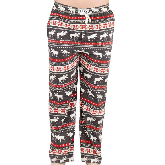 LazyOne Pajama Pants for Men, Male Pajamas, Cabin Fair Isle, Small