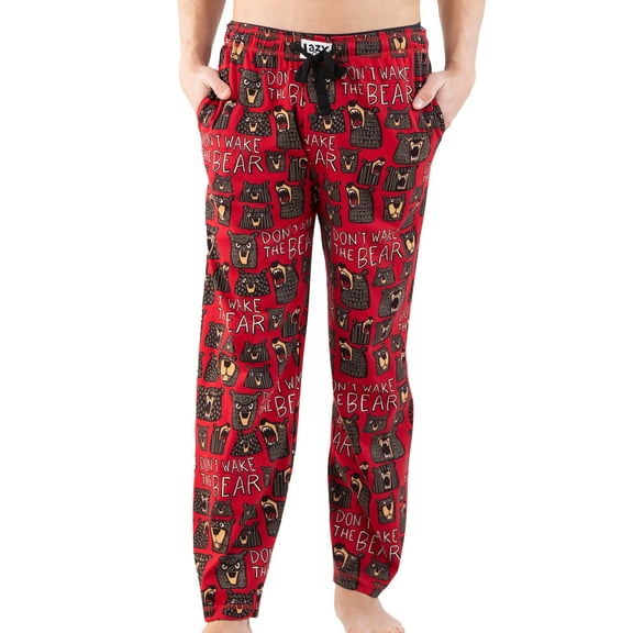 LazyOne Pajama Pants for Men, Male Pajamas, Don't Wake the Bear